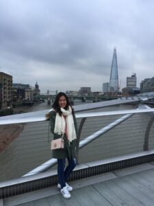 Cindy Tang studying abroad in England